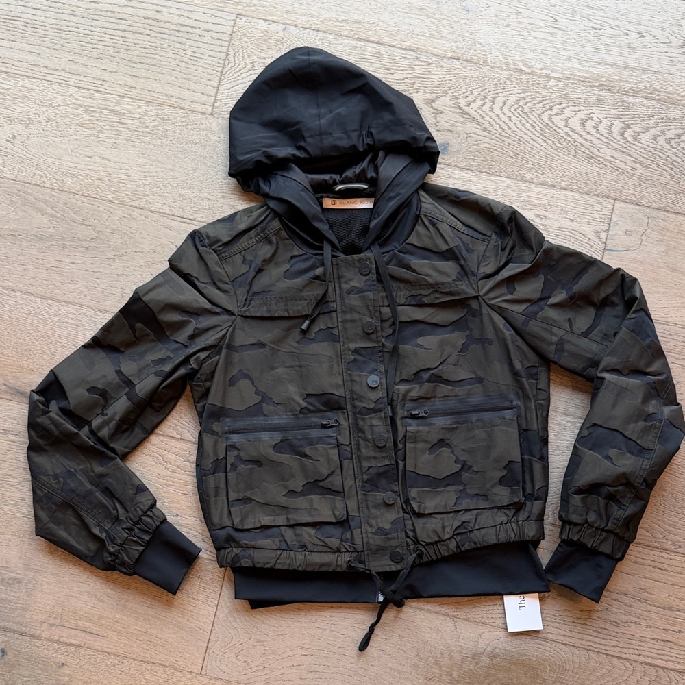 Like New Blanc Noir 'Skyfall' Aviator Camo Hooded Jacket (XS) Retail: $179